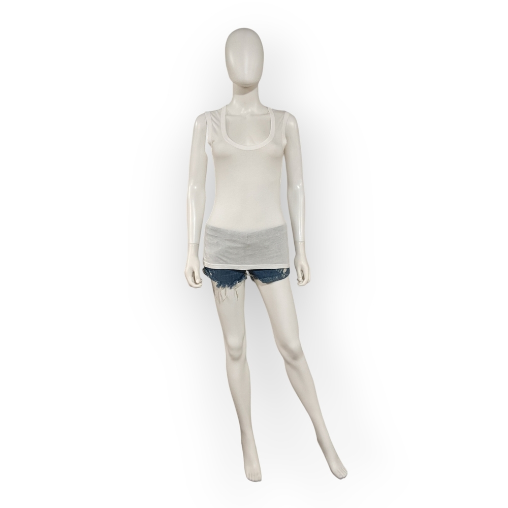 T.LA Solid Tank Top in White, XS